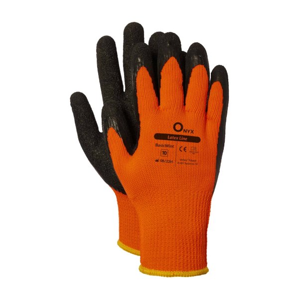Rękawice ocieplane BASIC WINT Lateksowe - Ochrona dłoni w trudnych warunkach r.10