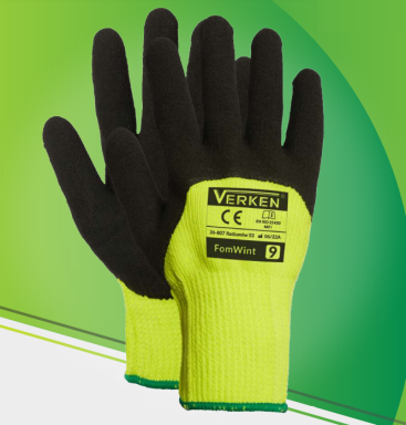 Rękawice robocze ocieplane FomWint – Lateksowe, Odporne na Ścieranie i Wysoką Wilgotność r.10 - zdjęcie 2