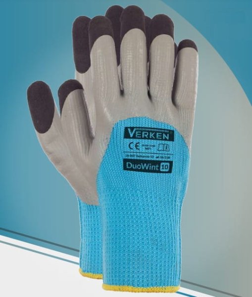 Rękawice robocze ocieplane z powleczeniem lateksowym DuoWint r.10 - zdjęcie 2