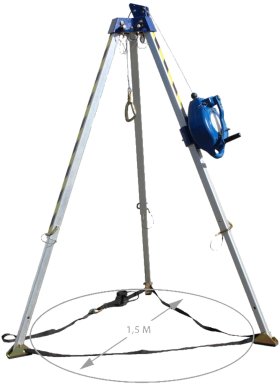 Irudek Zestaw: trójnóg, Koala R15 (urządzenie samohamowne z wyciągarką), KIT TRIP11