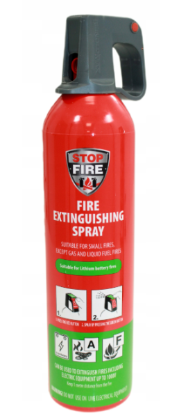 Spray Gaśniczy 750 ml – Do Baterii Litowo-Jonowych i Urządzeń Mobilnych - zdjęcie 2