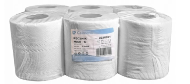 Ręcznik MAXI papierowy, Biały, Wysoka Chłonność, Celuloza, 1 rolka - zdjęcie 2