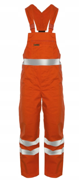 Ogrodniczki Robocze Odblaskowe CEZAR – Profesjonalne spodnie ostrzegawcze