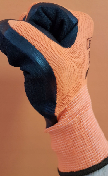 Wytrzymałe rękawice robocze X-FOMER – poliester + spieniony lateks - zdjęcie 3