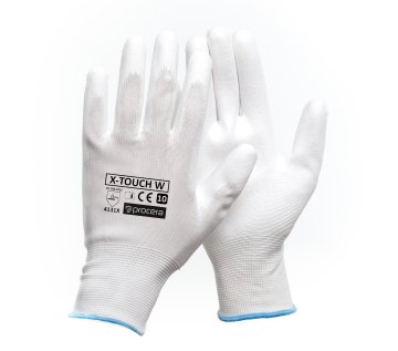 Rękawice robocze X-TOUCH WHITE – chwytne, odporne na ścieranie i rozdarcia - zdjęcie 2