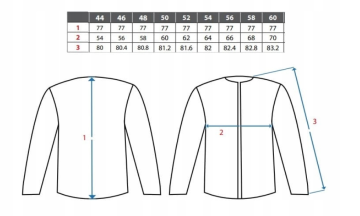 Bluza kucharska Radim 100% bawełna – dwurzędowa, biała, certyfikat OEKO-TEX® - zdjęcie 2
