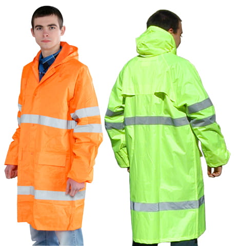 Kurtka Robocza Odblaskowa SATURN – Poliester PCV, Kaptur w Kołnierzu - zdjęcie 6