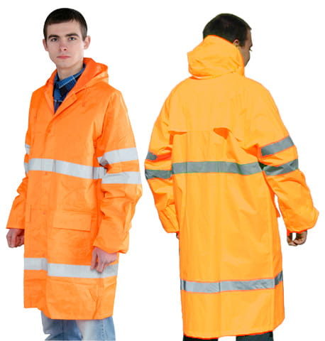 Kurtka Robocza Odblaskowa SATURN – Poliester PCV, Kaptur w Kołnierzu - zdjęcie 10