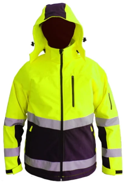 Kurtka ostrzegawcza Softshell Snow Hawk - wodoodporna, ocieplana, z kapturem - zdjęcie 5