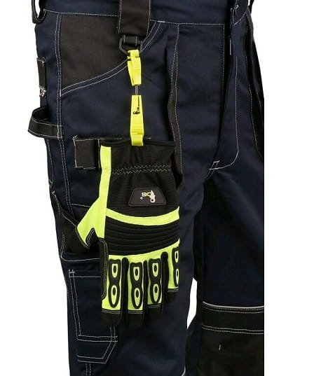 CXS Klips odblaskowy – do rękawic, kluczy i narzędzi, kolor żółty - zdjęcie 2