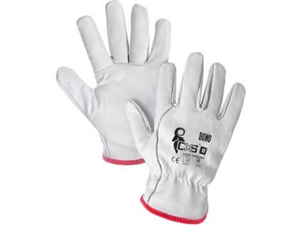 Rękawice robocze BONO CXS – skóra licowa, kat. II, EN 420/EN 388 - zdjęcie 6