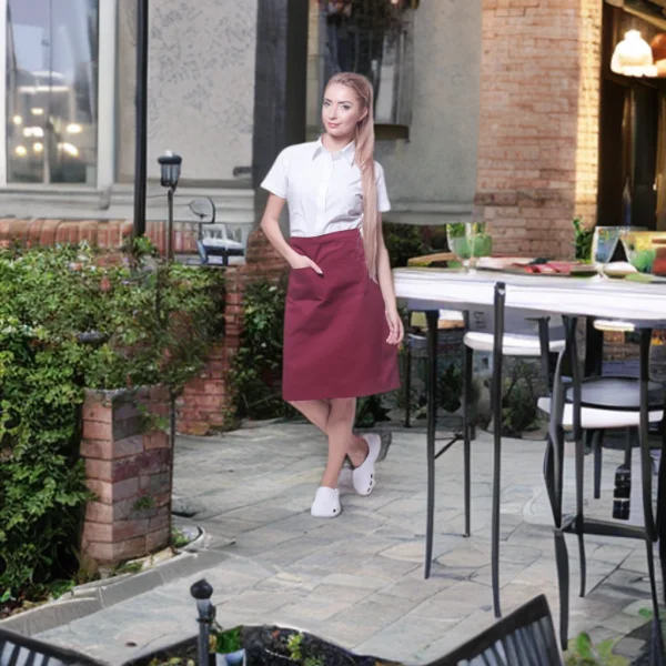 Elegancka Zapaska Kelnerska Średniej Długości - zdjęcie 3