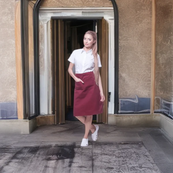 Elegancka Zapaska Kelnerska Średniej Długości - zdjęcie 5