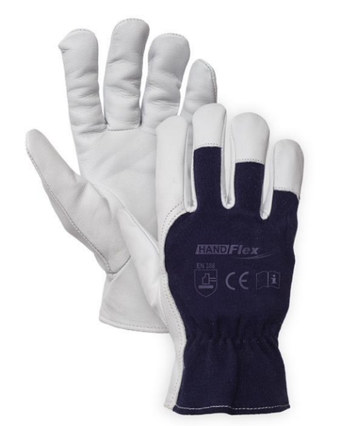 Rękawice HAND FLEX kozia skóra niebieskie - zdjęcie 2
