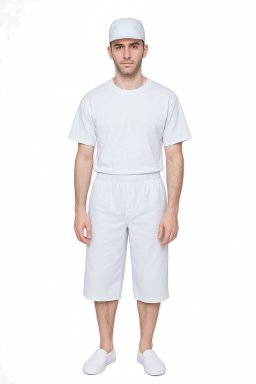 Spodnie Piekarskie 3/4 100% bawełny #Komfort i Profesjonalizm w Twojej Kuchni - zdjęcie 2