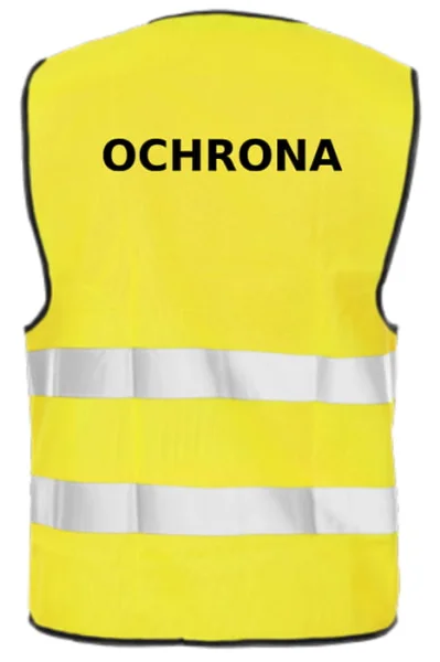 Kamizelka ostrzegawcza z nadrukiem OCHRONA - zdjęcie 4