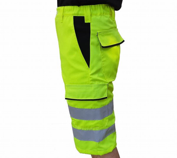 Spodnie robocze krótkie odblaskowe - zdjęcie 4