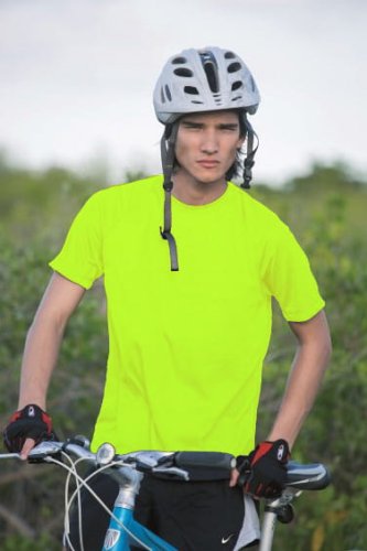 Sportowy T-shirt URBAN SPORT FLUO, lekki i przewiewny, idealny do pracy i rekreacji - zdjęcie 2