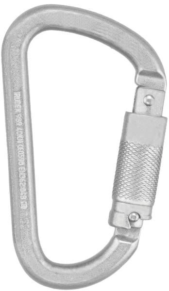 Irudek STEELSAFE 989 karabinek stalowy, zatrzaśnik, wytrzymałość 40 kN