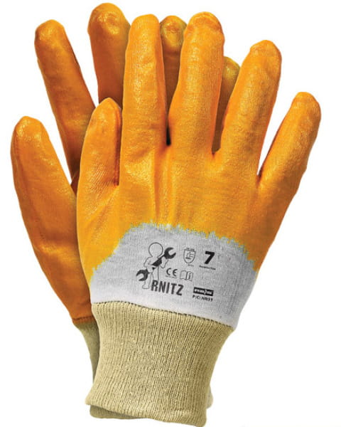 Rękawice robocze ochronne nitrylowe RNITZ - zdjęcie 3