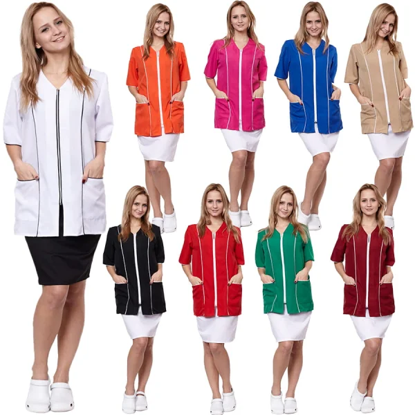 Fartuch damski DIANA z rękawem - zdjęcie 10