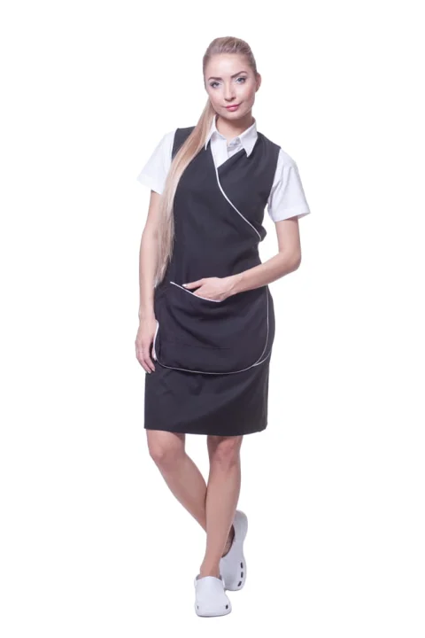 Fartuch damski Iza beżowy L-15443