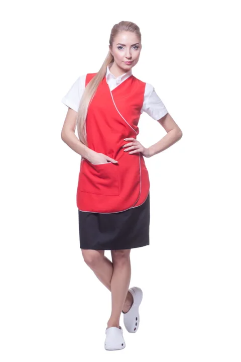 Fartuch damski Iza beżowy L-15444