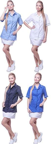 Fartuch damski Maja granatowy XL-14917