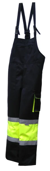 Spodnie robocze ogrodniczki z odblaskami HI-VIZ - zdjęcie 8