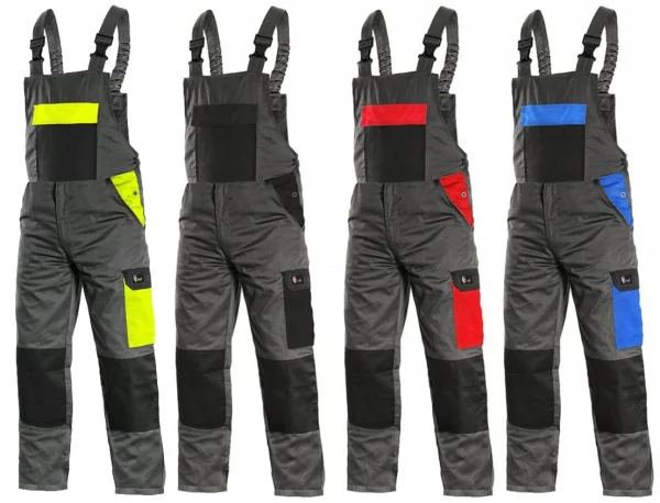 Spodnie robocze ogrodniczki PHOENIX CRONOS czarne - zdjęcie 51