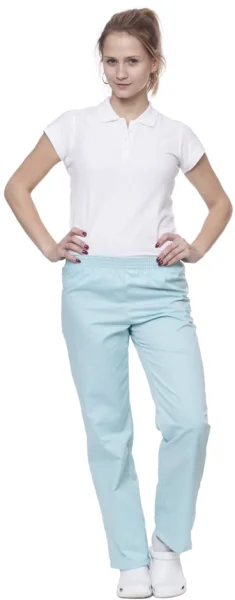 Spodnie medyczno-gastronomiczne damskie białe - zdjęcie 17