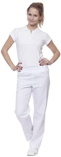 Spodnie medyczno-gastronomiczne damskie białe - zdjęcie 30