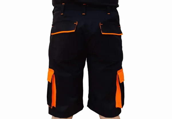 Spodnie krótkie dwukolorowe wygodne z kieszeniami - zdjęcie 2