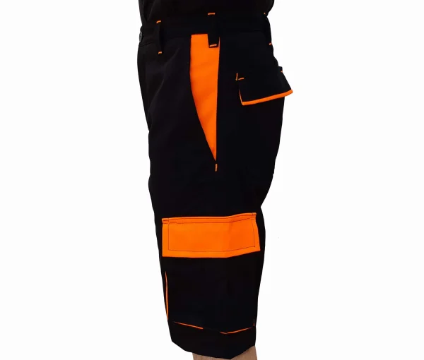 Spodnie krótkie dwukolorowe wygodne z kieszeniami - zdjęcie 3