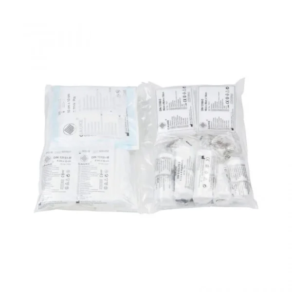 Kompletne wyposażenie do apteczki wg. normy DIN 13164 PLUS