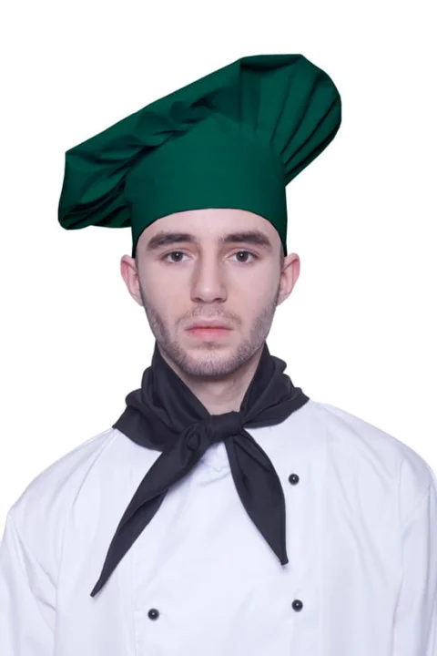 Czapka kucharska budyniówka duża bordowa-15841