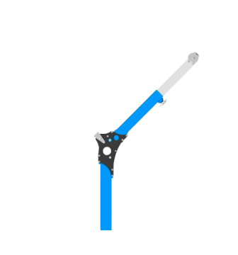 Irudek DAVIT ARM 117–140 cm wysięgnik kotwiczący do przestrzeni ograniczonych, ramię do Davit