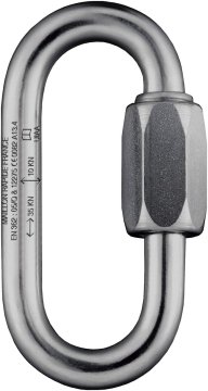 IRUDEK Karabińczyk, Zatrzaśnik Owalny Link Inox 10mm ze Stali