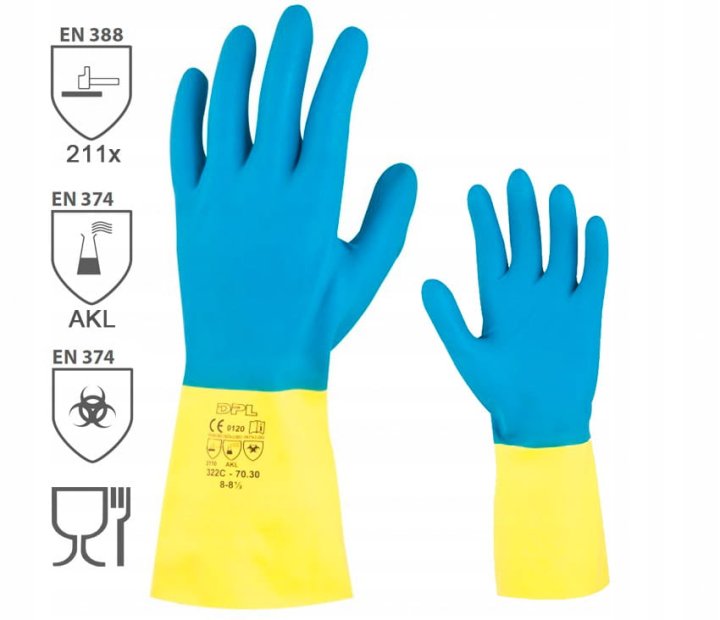 Rękawice robocze CHEM TOUCH kwasoodporne ARD-2073