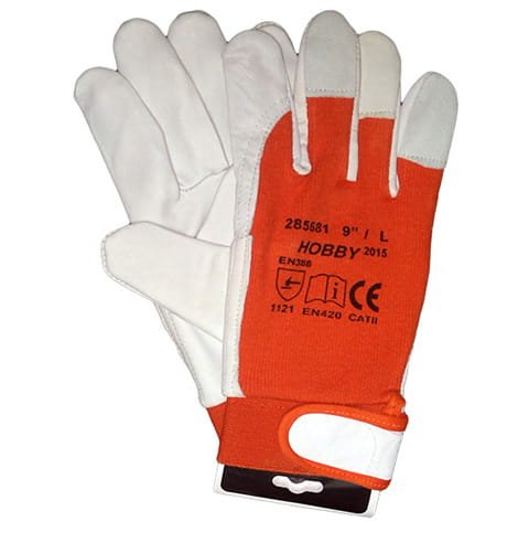 Rękawiczki robocze Hobby wzm. skórą licową ARDON - zdjęcie 4