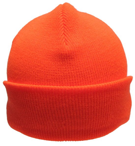 Czapka ocieplana wywijana FLUO pomarańczowa - zdjęcie 6