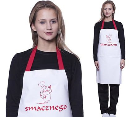 Fartuch wodoodporny wz.107 z nadrukiem Smacznego-1714