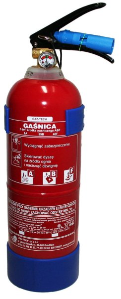 Gaśnica płynowa (pianowa) 2 litry - do kuchni. - zdjęcie 2
