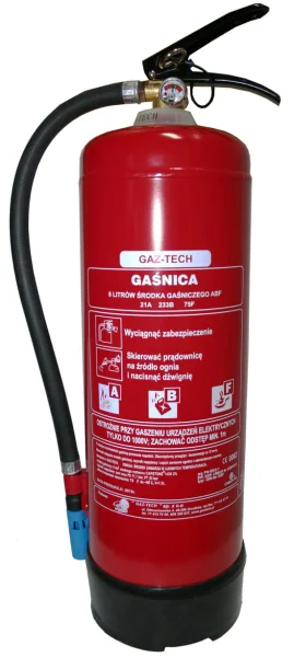 Gaśnica płynowa (pianowa) 6 litrów - do kuchni - zdjęcie 3