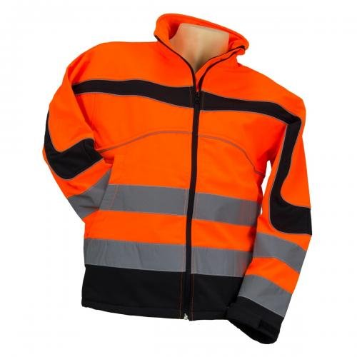 Kurtka Softshell Urgent ostrzegawcza żółta i pomarańczowa