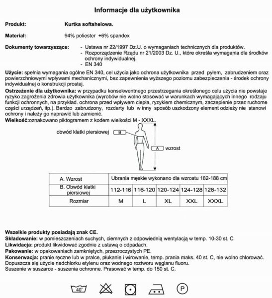 Kurtka Softshell Urgent ostrzegawcza żółta i pomarańczowa - zdjęcie 5