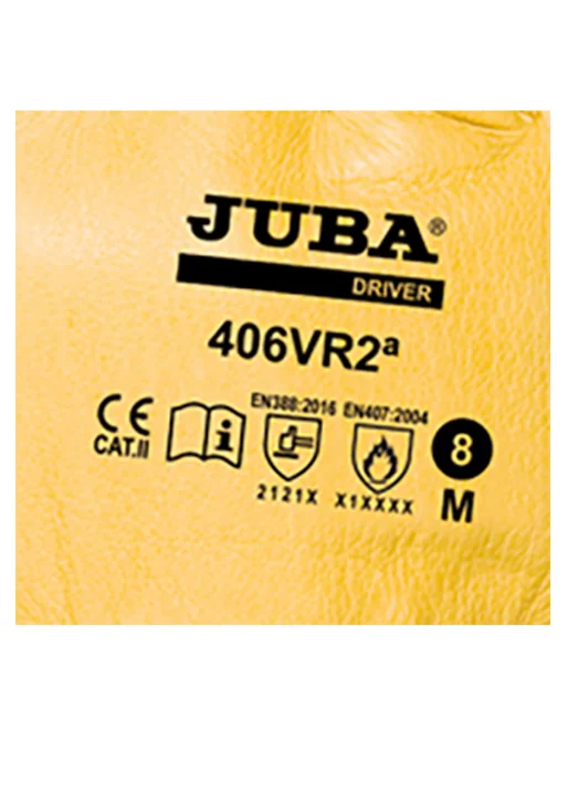 Rękawice robocze 406VR2 skóra licowa żółta JUBA10-6068