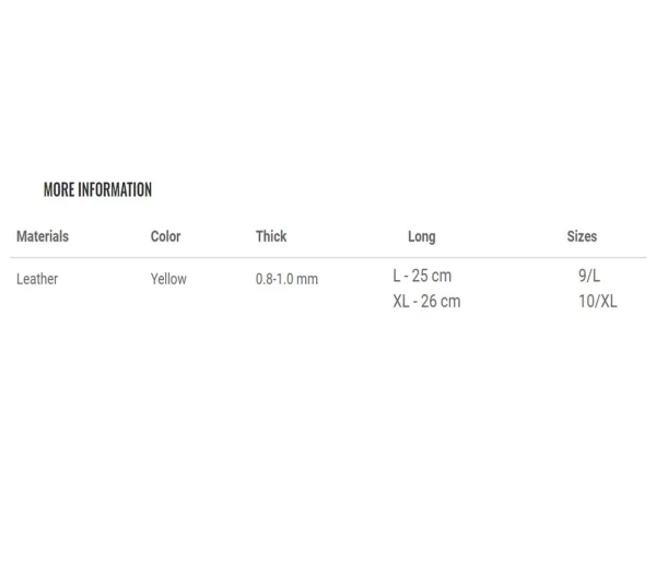 Rękawiczki robocze 406VR2 skóra licowa żółta JUBA - zdjęcie 10