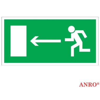 Znak kierunek do wyjścia drogi ewakuacyjnej Z-3E