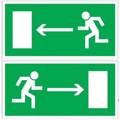 Znak kierunek do wyjścia drogi ewakuacyjnej Z-3E - zdjęcie 2